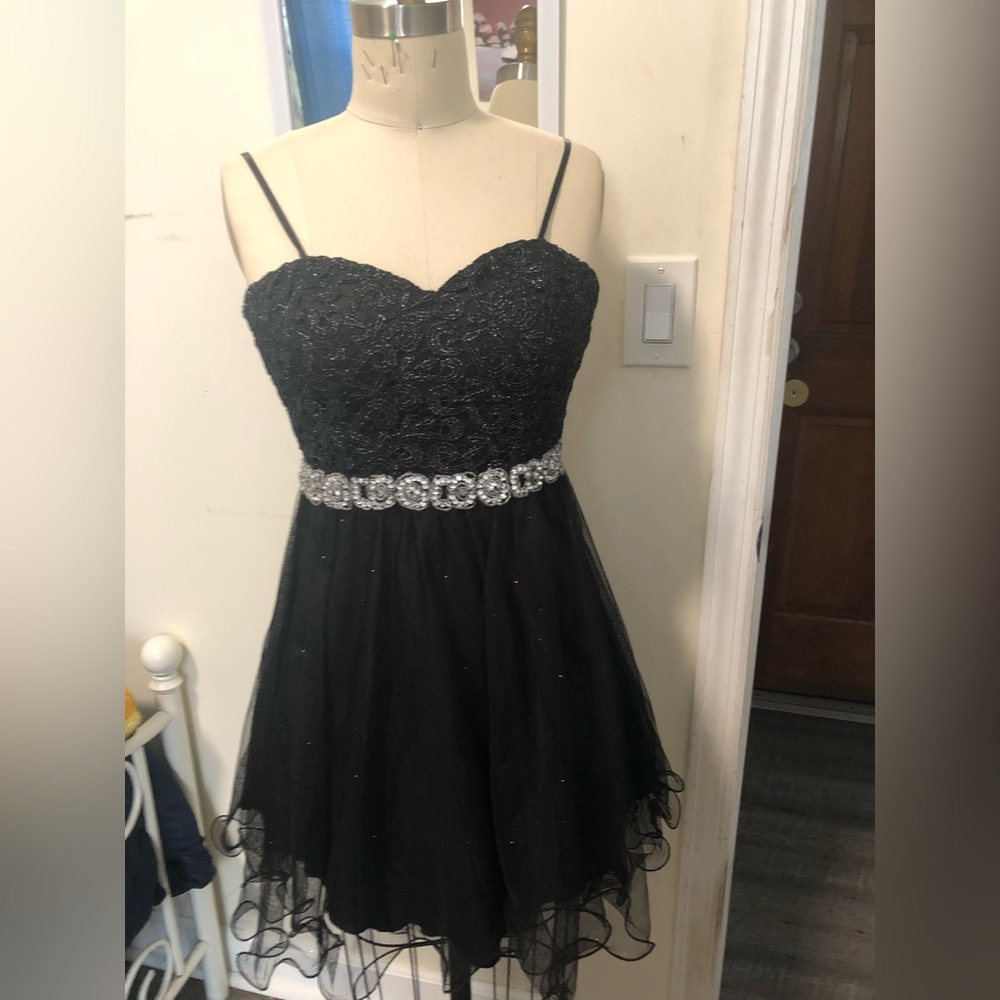 City Studio Women Black Cocktail Dress